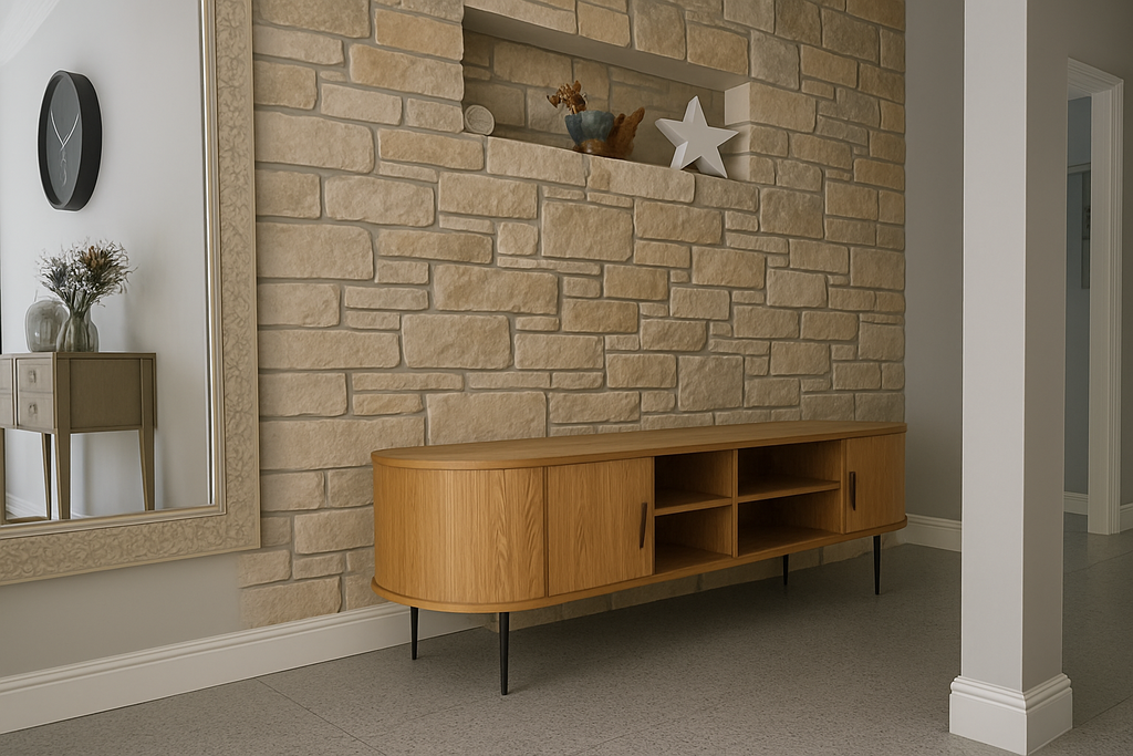 TV Entertainment Unit - 160cm - Natural Oak
