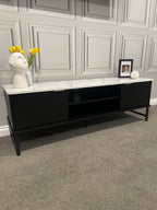 Modern TV Entertainment Unit - 140cm - Black & White