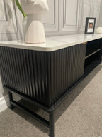 Modern TV Entertainment Unit - 140cm - Black & White