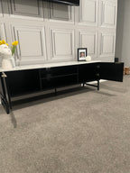 Modern TV Entertainment Unit - 140cm - Black & White