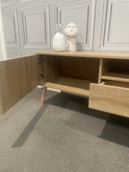 Modern TV Entertainment Unit - 200cm - Natural Oak
