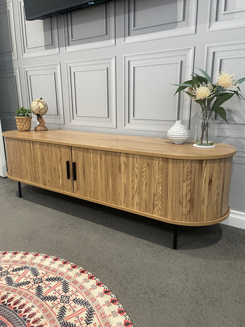 TV Entertainment Unit - 160cm - Natural Oak
