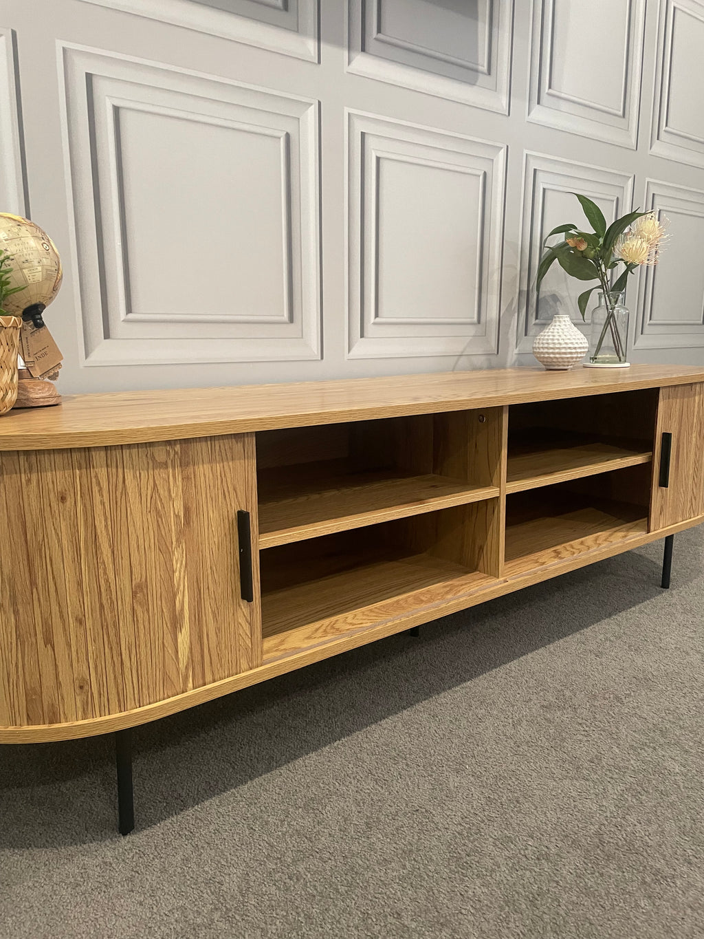 TV Entertainment Unit - 160cm - Natural Oak