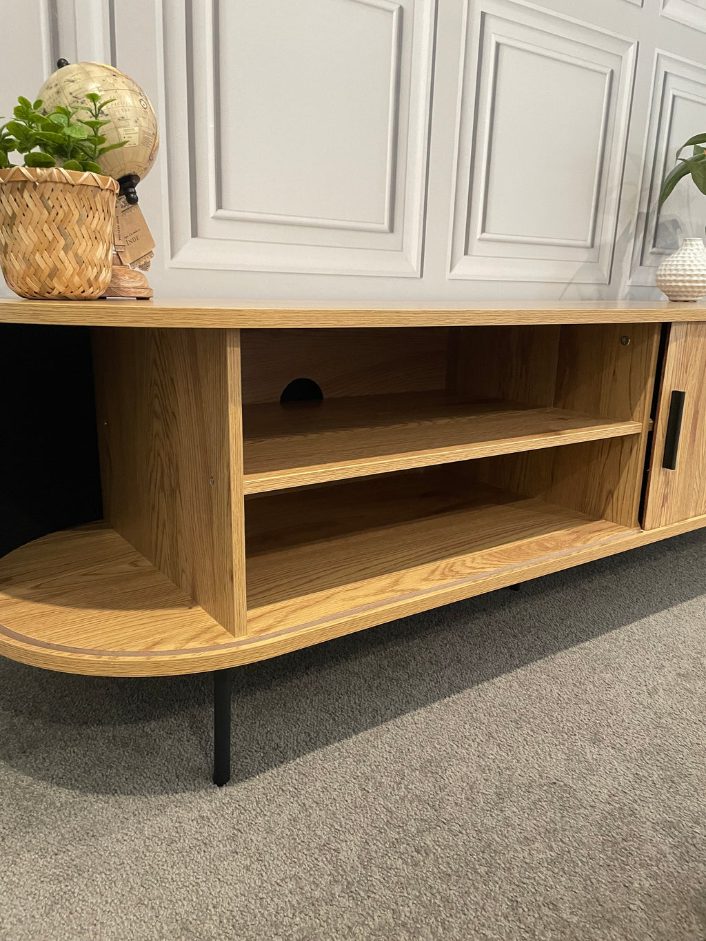 TV Entertainment Unit - 160cm - Natural Oak