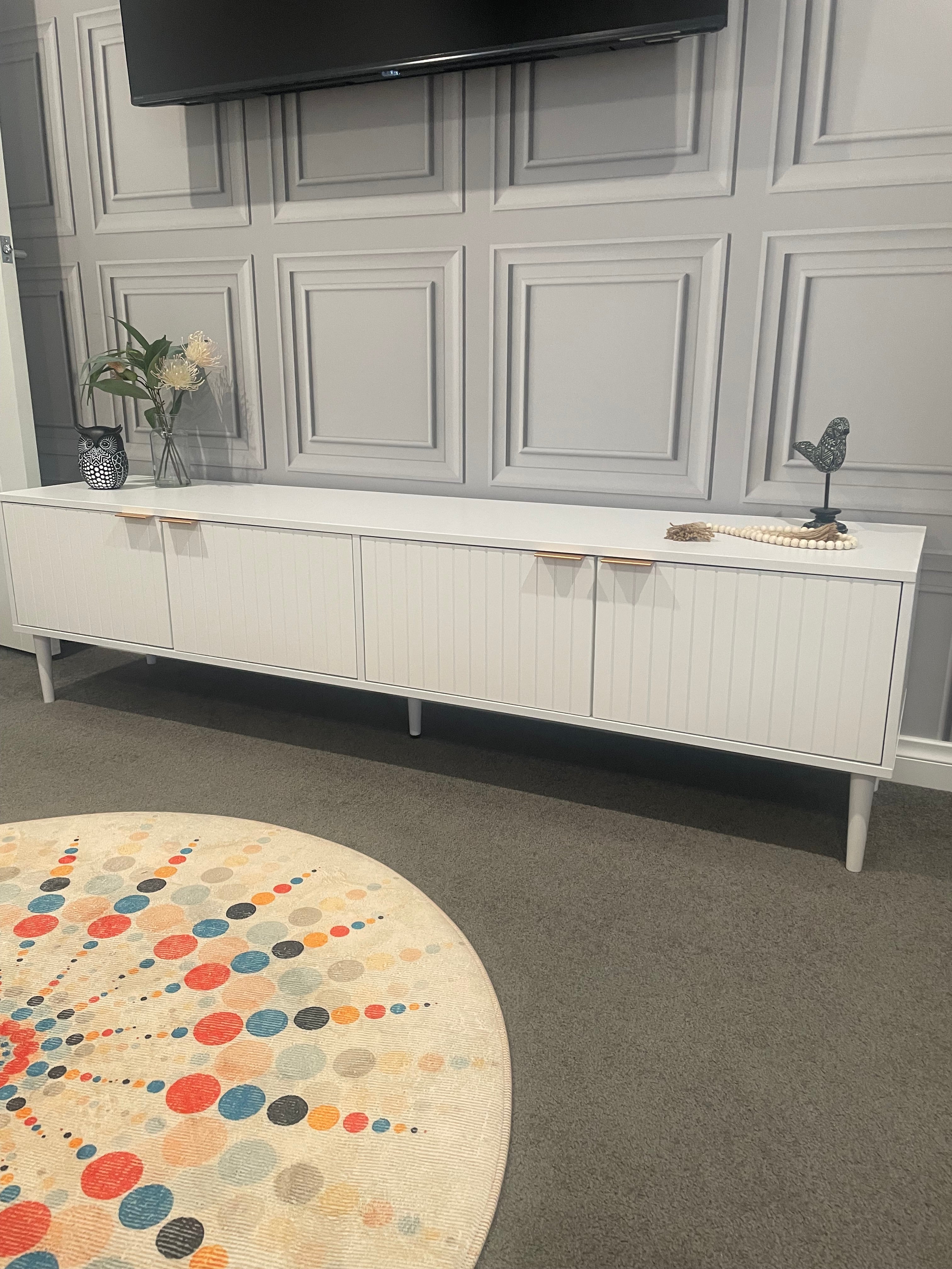 TV Entertainment Unit - 180cm - White