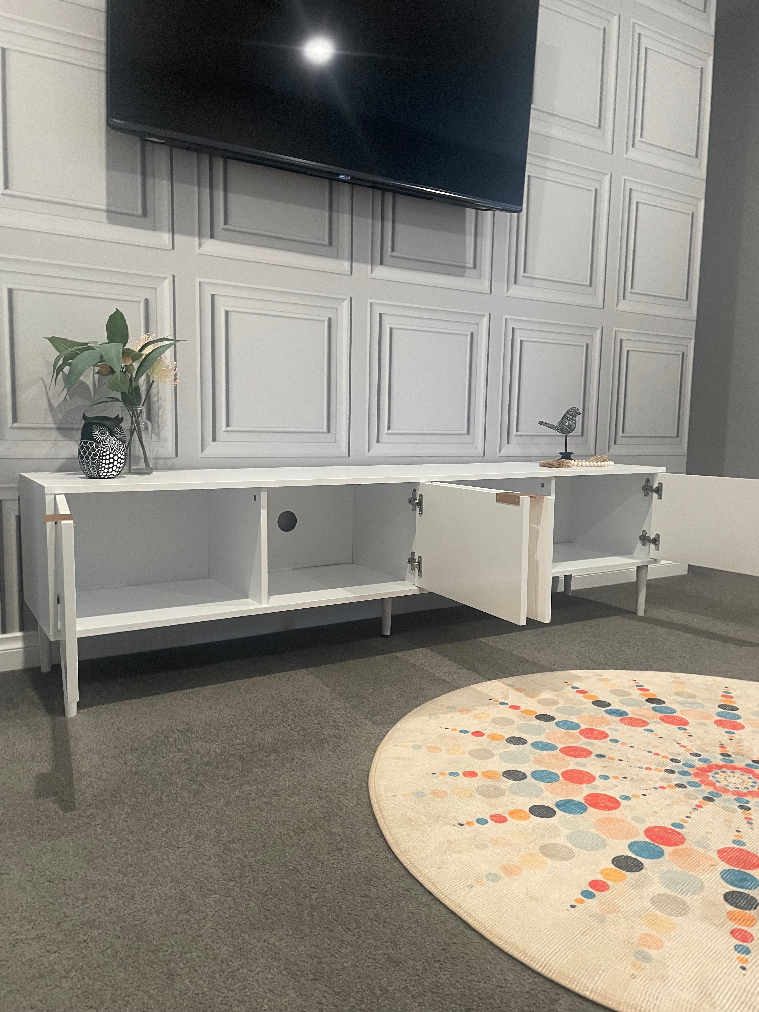 TV Entertainment Unit - 180cm - White