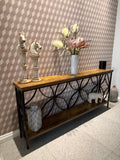 Industrial Wood-Grain Console Table – 180cm