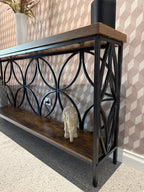 Industrial Wood-Grain Console Table – 180cm