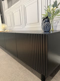 TV Entertainment Unit - 4 Door - 180cm - Black