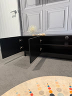 TV Entertainment Unit - 4 Door - 180cm - Black