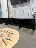 TV Entertainment Unit - 4 Door - 180cm - Black