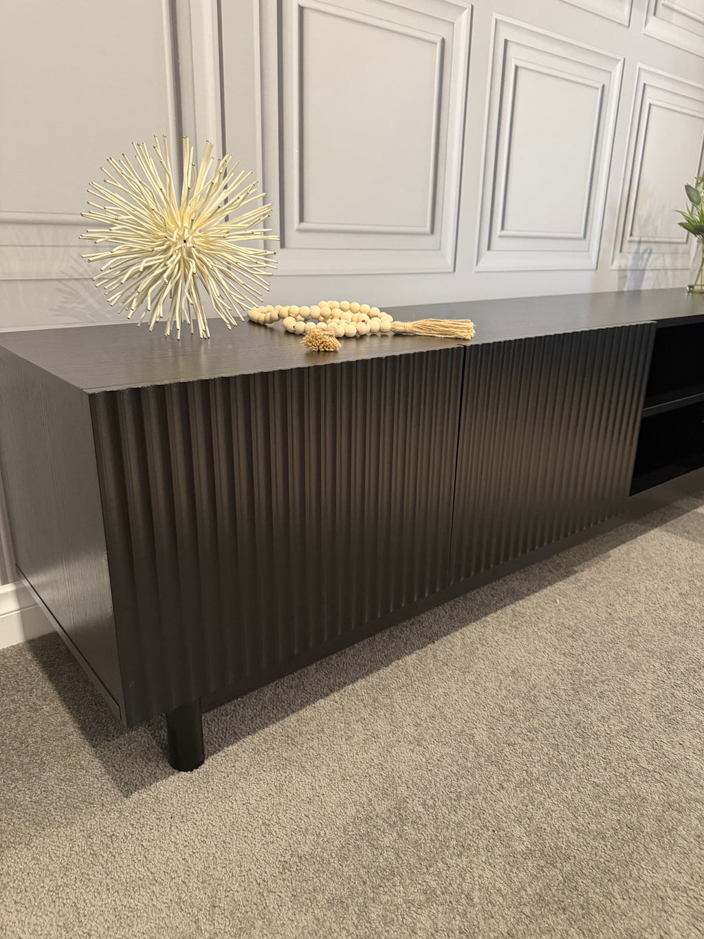 TV Entertainment Unit - 4 Door - 180cm - Black