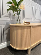 Oak Fluted TV Entertainment Unit
