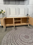 Oak Fluted TV Entertainment Unit