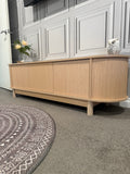 Oak Fluted TV Entertainment Unit